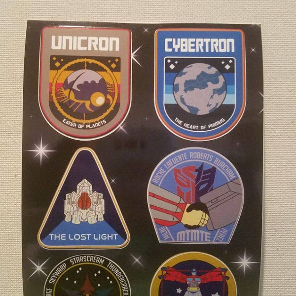 NASA Inspired Transformers Stickers