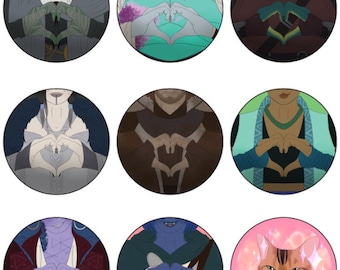 Critical Role "Love Each Other" Buttons