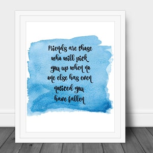 Freundschaft Zitat Print, Freundschaft zum Ausdrucken, Bester Freund Print, Inspirational Print, Wandkunst