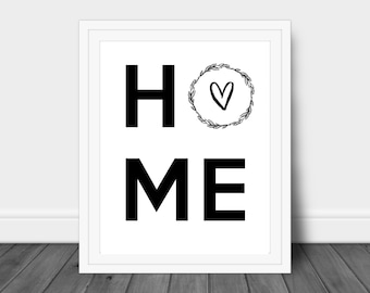 Home, Home Decor, Farmhouse Printable Quote, 8 x 10 Printable Quote, Farmhouse Decor