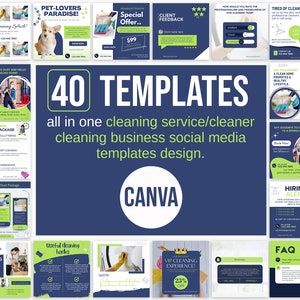Cleaning service social media templates, Cleaning Instagram Post Templates, editable cleaning templates, Cleaning Service Marketing, cleaner