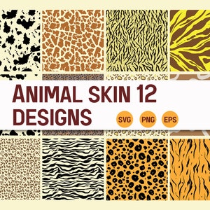 Animal skin svg bundle, editable animal skin designs, animal skin print digital, wild animal, fabric animal pattern, animal skin cricut svg