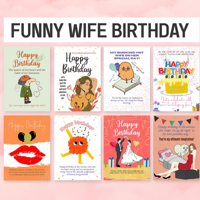 Wife Birthday Card Funny - Etsy