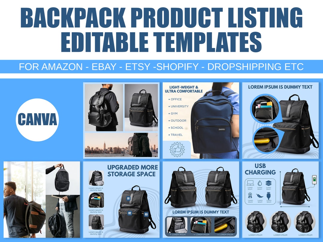 Amazon Product Listing Template Backpack Amazon Backpack Listing Amazon Product Listing Template Backpack Amazon Backpack Listing