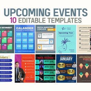 Editable Event Flyer Templates: Business Events, CANVA (A4, Digital Download)