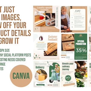Wholesale cutting boards social media, cutting board instagram. promotional template, social media templates, CANVA, engraved wooden boards zdjęcie 4