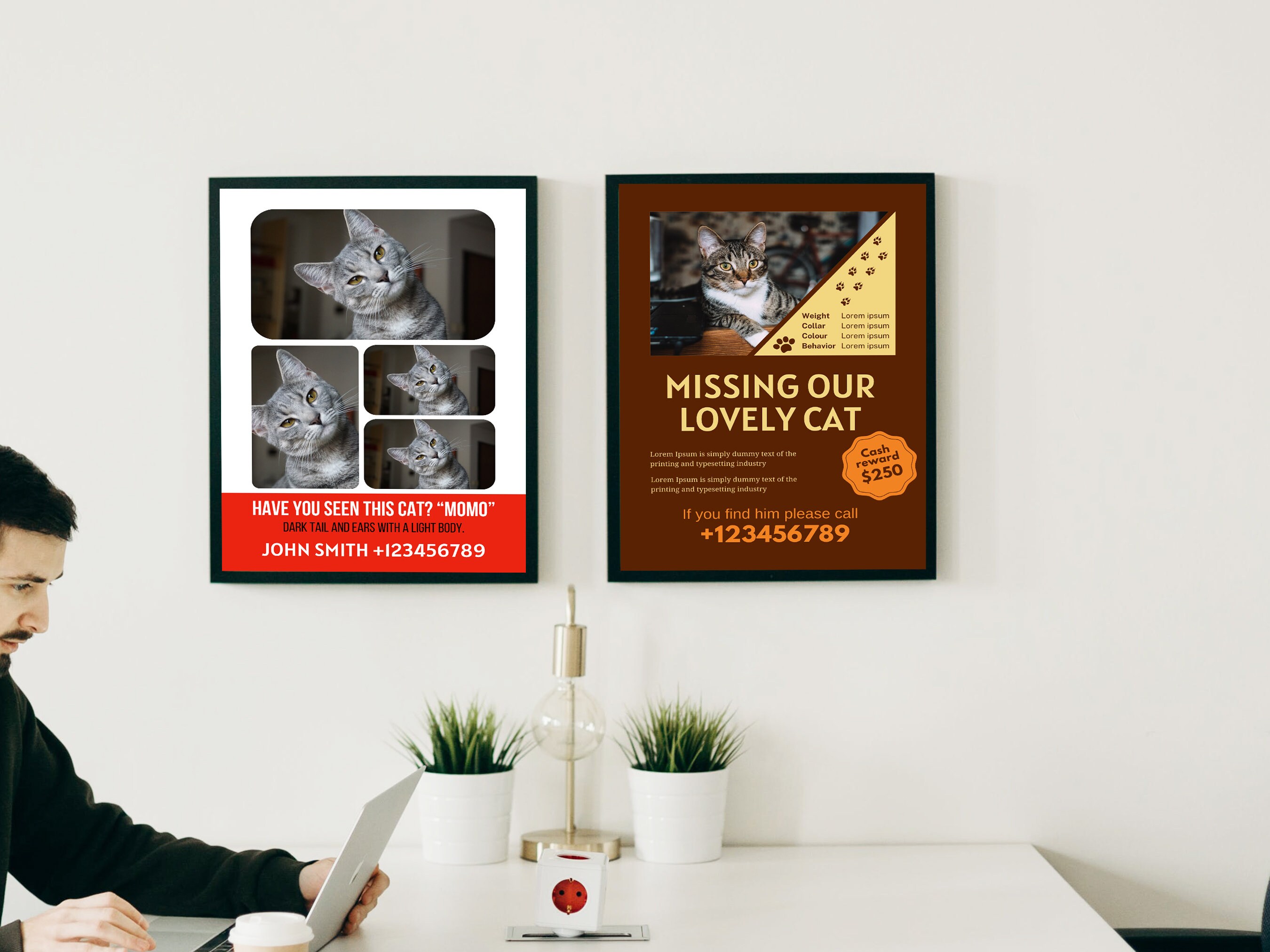 Missing Cat Editable Templates, Missing Cat Flyer, Missing Templates ...