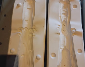 Molde de cerámica fino con forma de espantapájaros de la marca Scioto, modelo vintage n.° S-2283, año 1992.