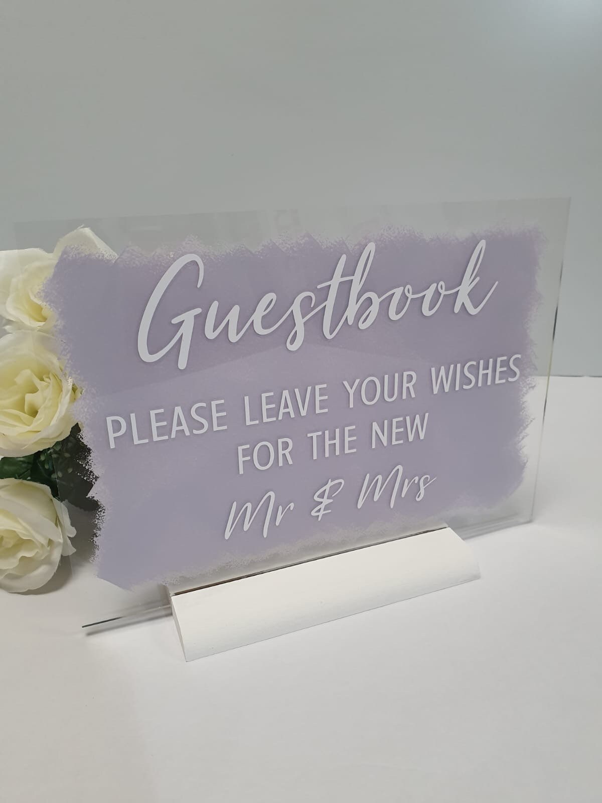 Painted Acrylic Sign A5 Personalised Wording Various Etsy