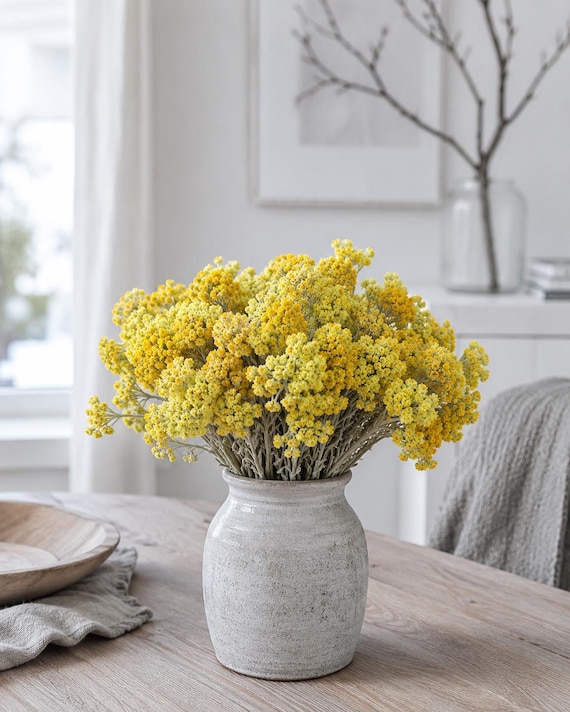 50+ Frisch gepflückte Blumen / Floristik, Strohblumenfeld, Trockenblumen, homedecor