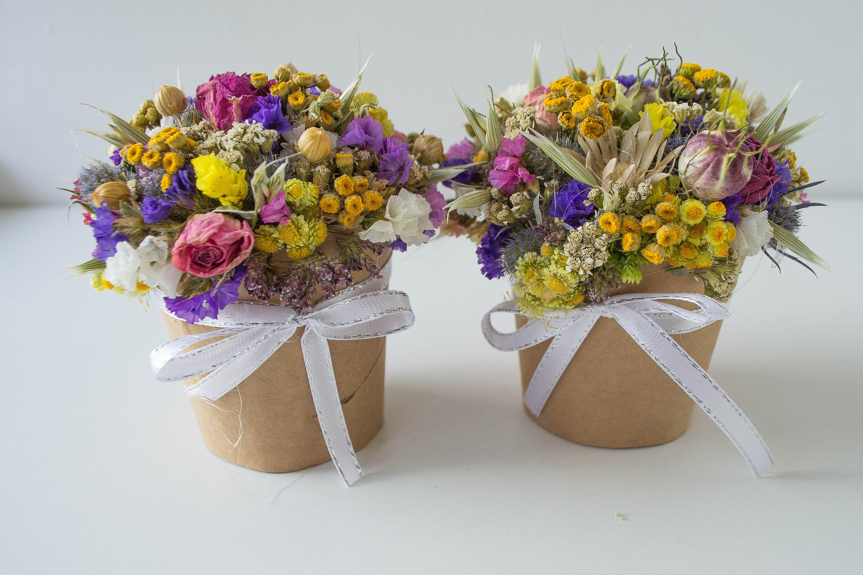 Bouquet of Dried Flowers Home Decoration Natural Material Etsy