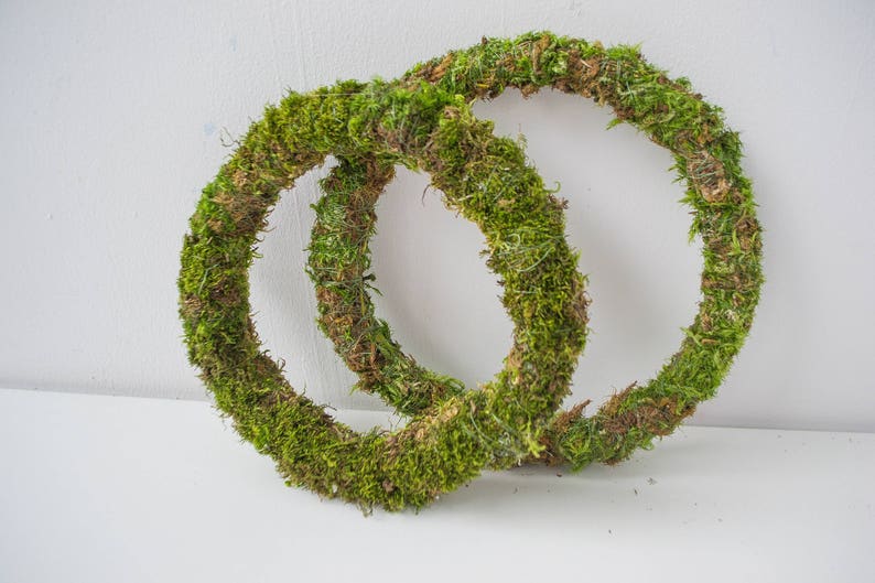 Green Wreath Made of Moss Home Decor Wreath at the Door Etsy