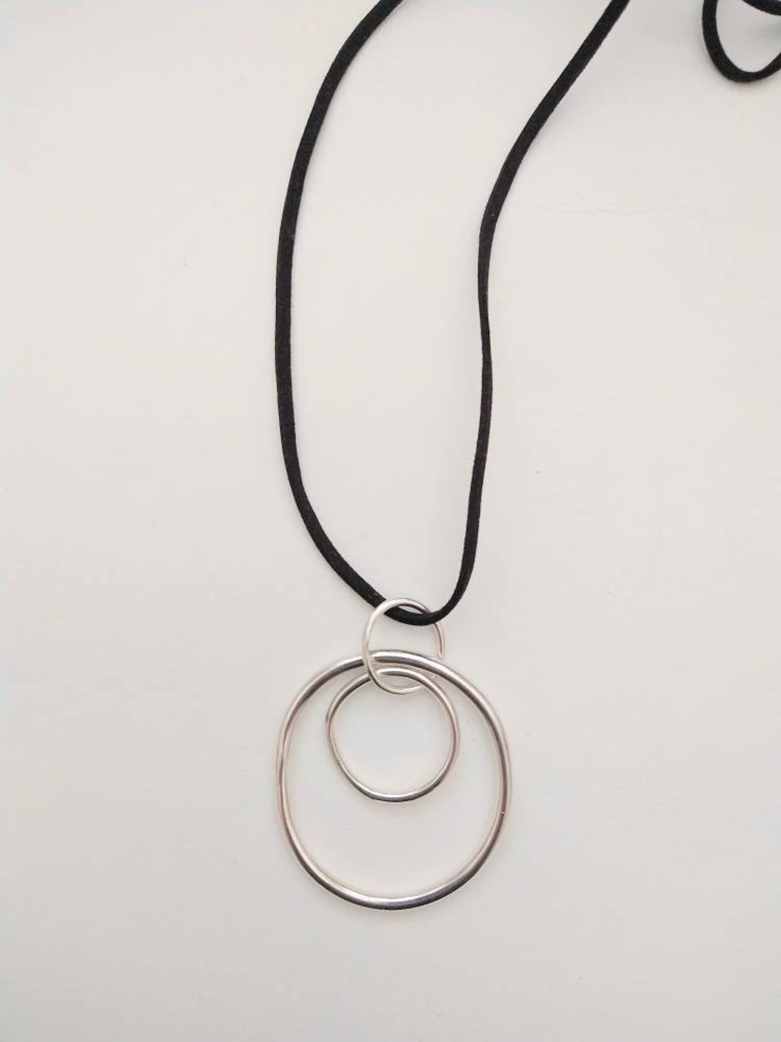 Sterling Silver Pendant Necklace Minimal Handmade Etsy