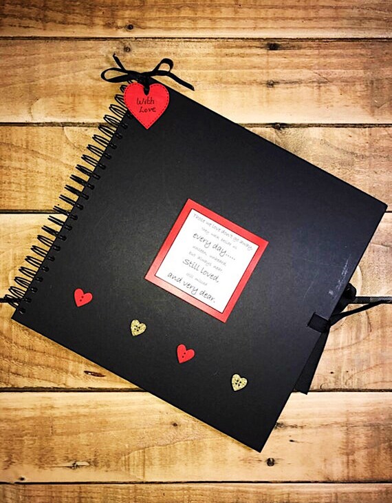 In Loving Memory Scrapbook Photo Album Personalised Gift Etsy