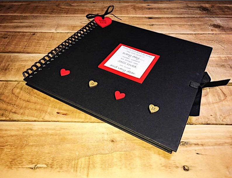 In Loving Memory Scrapbook Photo Album Personalised Gift Etsy