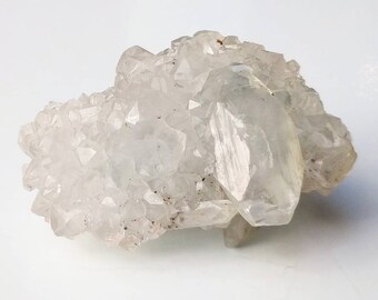 White Druzy Quartz  Stone - unusual crystal specimen, white crystal cluster, opaque crystal cluster, white quartz druzy stone