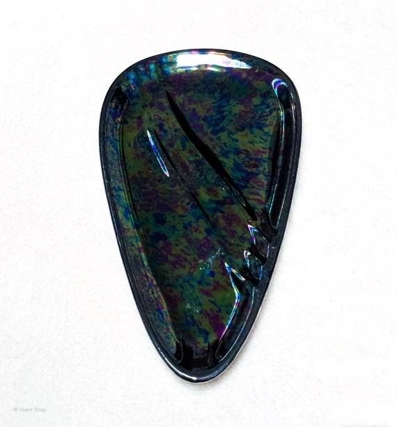 Iridescent Atomic Ring Dish - vintage atomic deco… - image 3