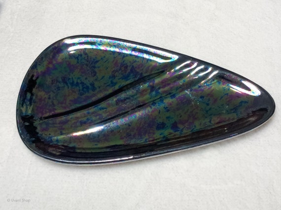 Iridescent Atomic Ring Dish - vintage atomic deco… - image 2