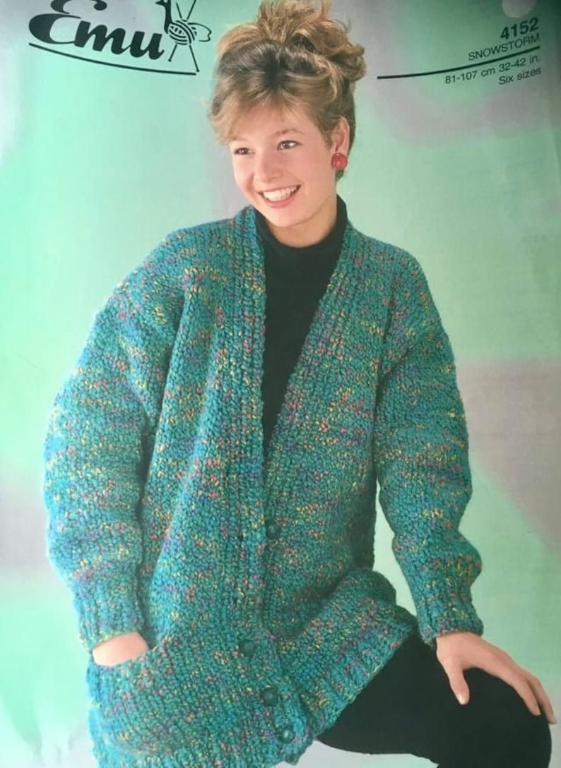 Chunky Cardigan Knitting Pattern