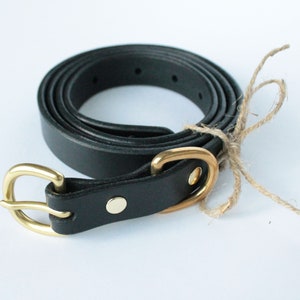 Leather belt
