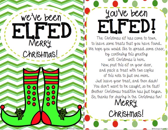 Lively image pertaining to you've been elfed printable Monster image with you've been elfed printable