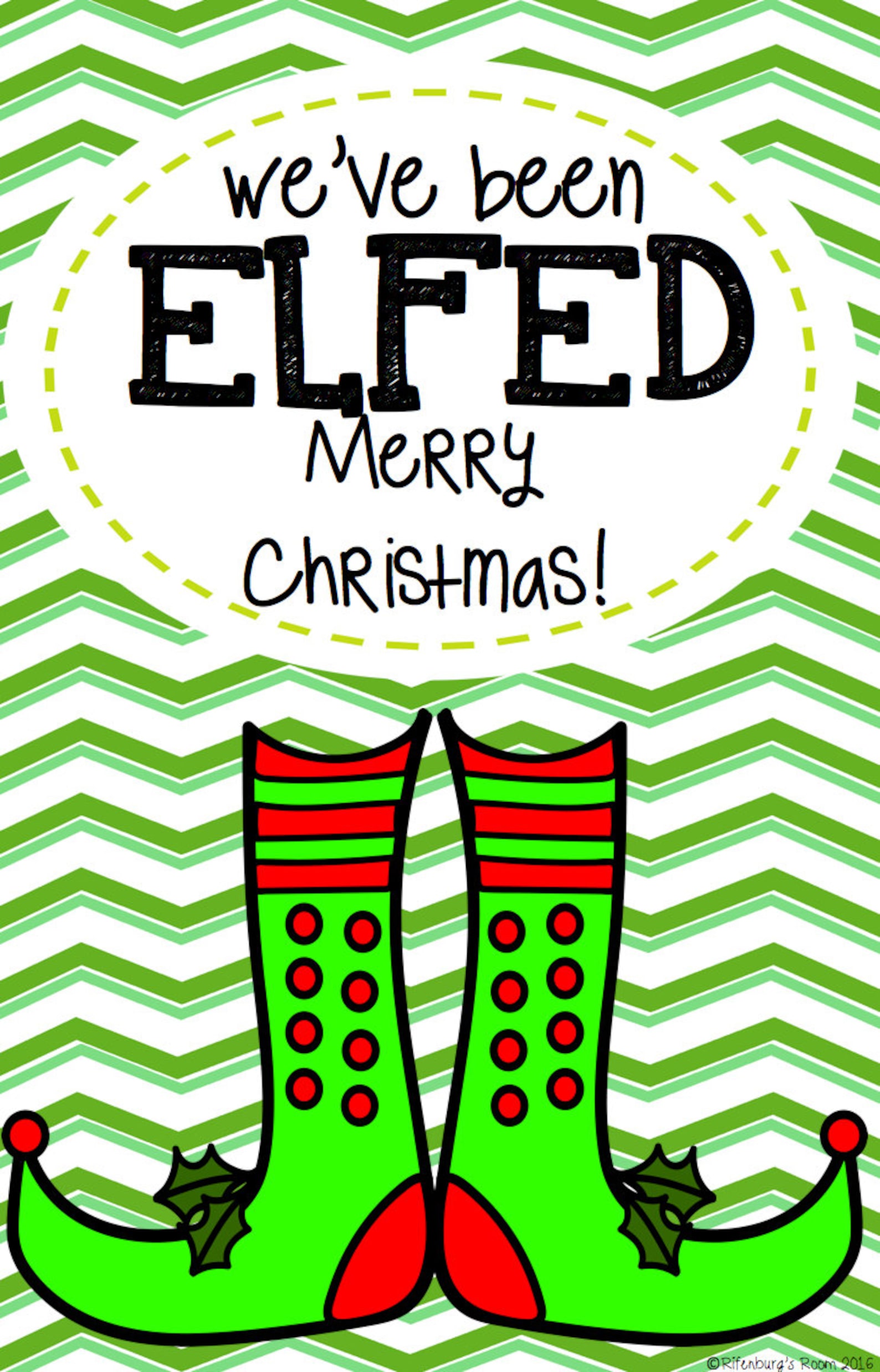 You've Been Elfed Sign, Elf Printable, Elfed Sign, Elfed Printable