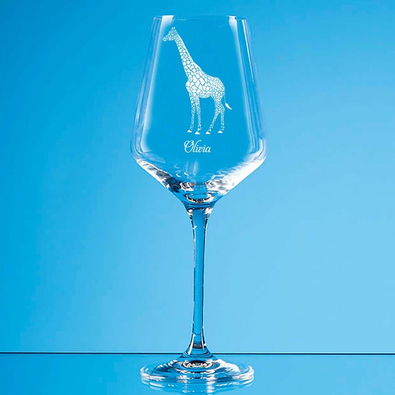 Verre à vin girafe personnalisé, verre à gin girafe gravé, verre à whisky  girafe Verre à bière pinte girafe, verres à whisky girafe, sous-verre girafe  -  France