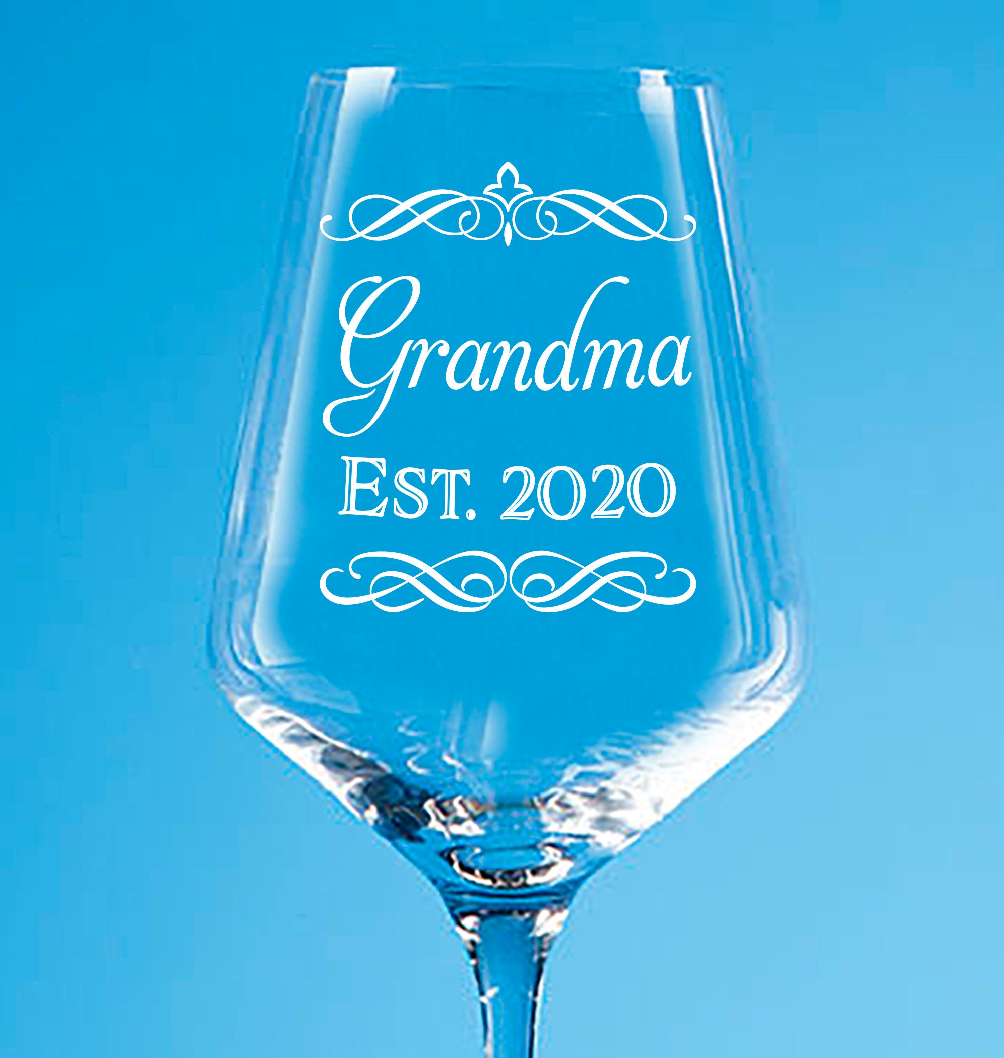 Grandma Gift Wine Glass, Personalised Granny Christmas Gift Ideas, Nan Gift, Gift For Grandma, Gran Birthday Present, Granny Mother's Day