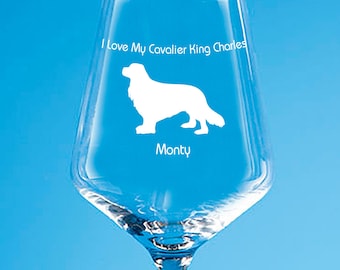 エッチング加工のキャバリア・キング・チャールズ・スパニエル ロック