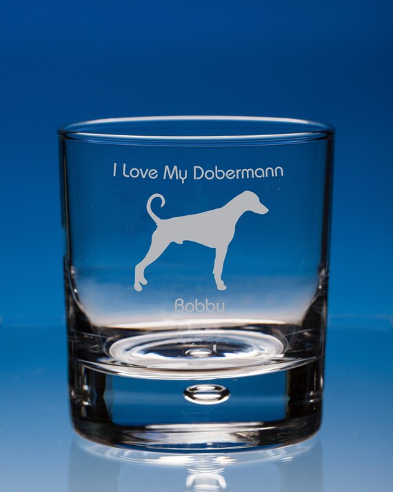 Dobermann Hund Whisky Glas Hund Liebhabergeschenk Etsy