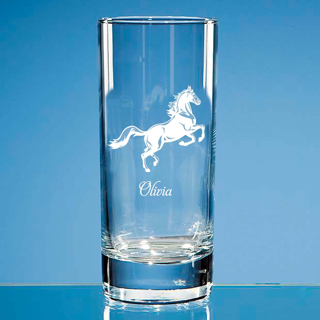 Cadeau personnalisé de verre de highball de cheval, verre de vin gravé de  cheval, verre de whisky de cheval, cadeau gravé d'amant de cheval de verre  de bière de cheval pour lui 