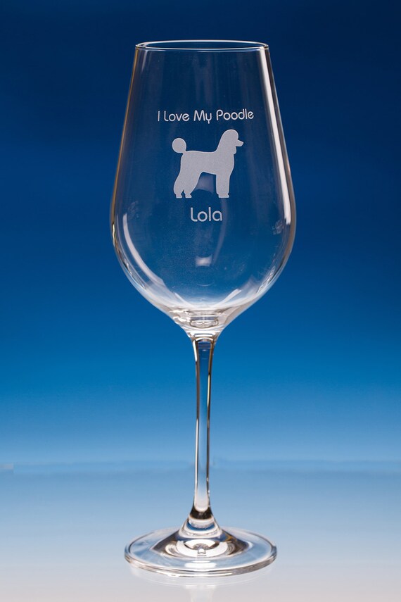Poodle wine glasses hot sale