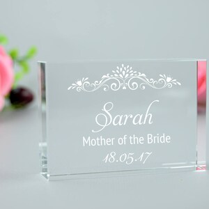 Mother of the Bride Gift, Personalised Paperweight, Mother of Bride Gift, Gift from Bride, Mother of the Groom Gift, Gift for Mother