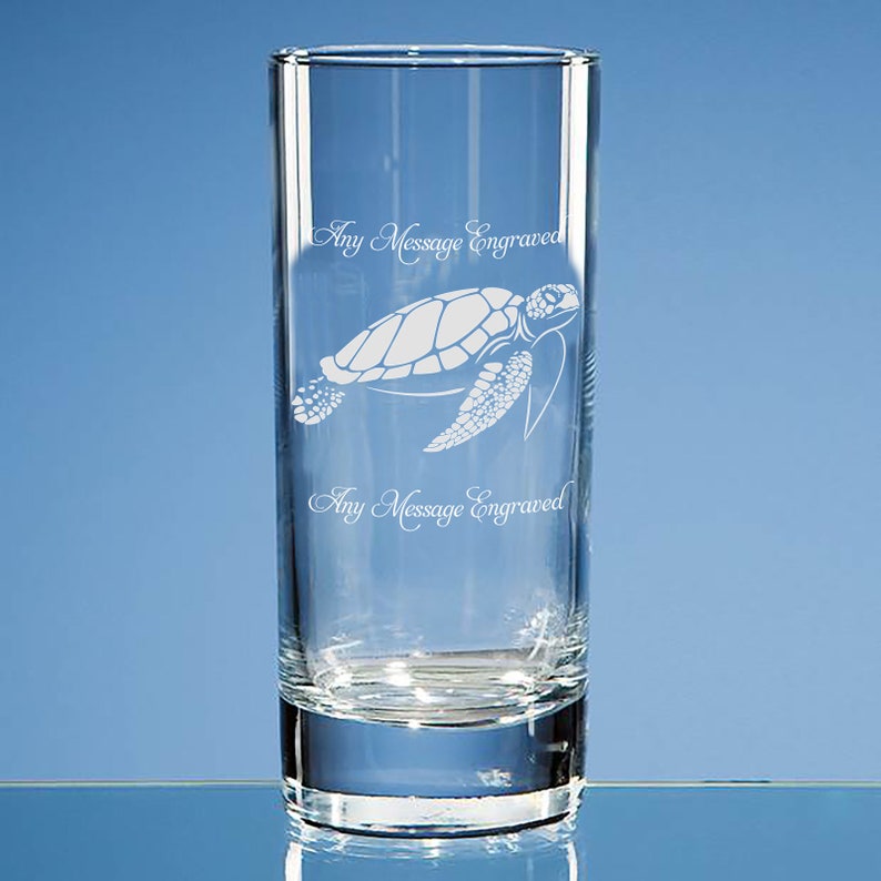 Turtle Gift Sea Turtle Sea Turtle Gifts Turtle Lover Gift Wild Life Gifts Personalised Sea Turtle Highball Turtle Glasses Set of 2