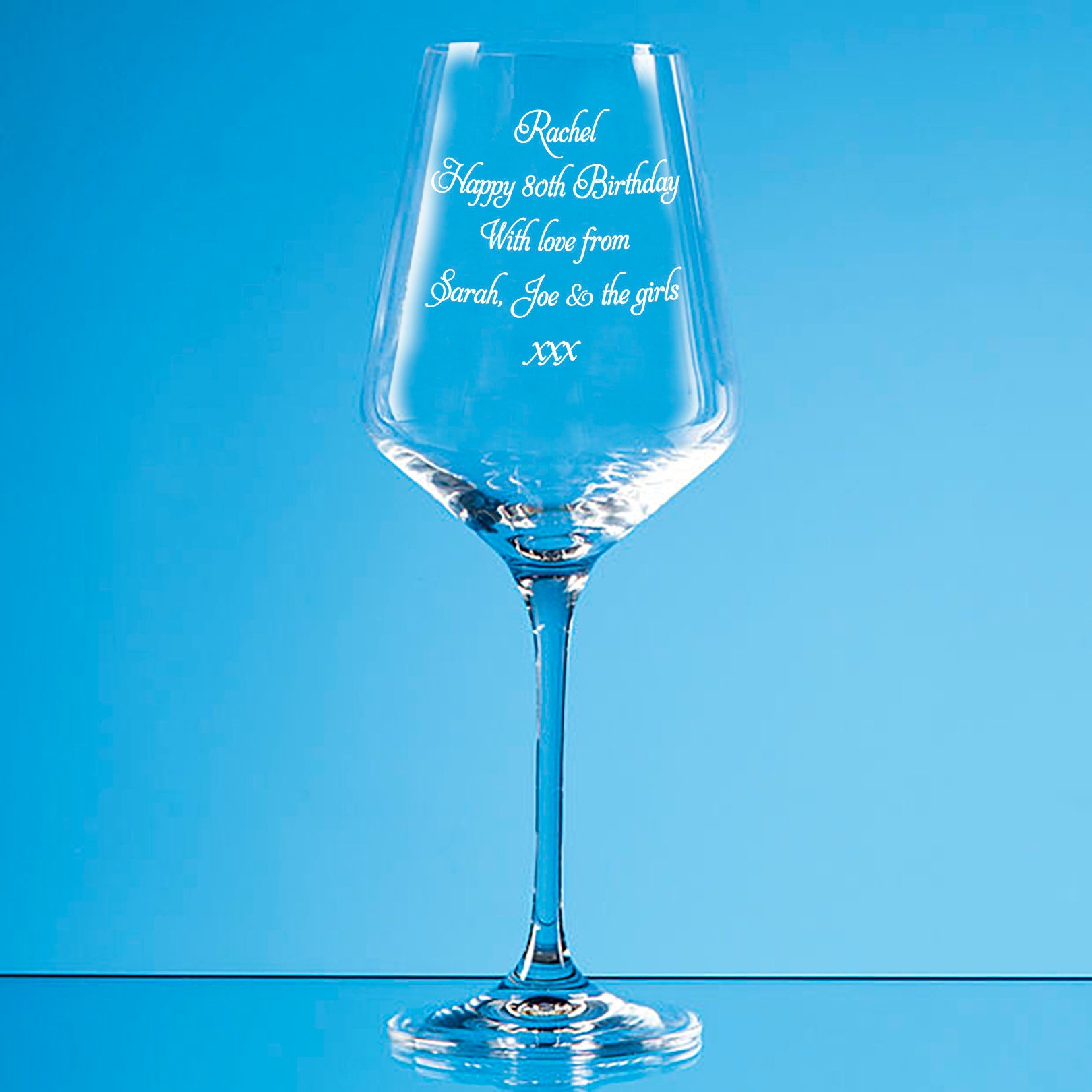 Personalised 80th Birthday Wine Glass 80th Gift Ideas Your Etsy