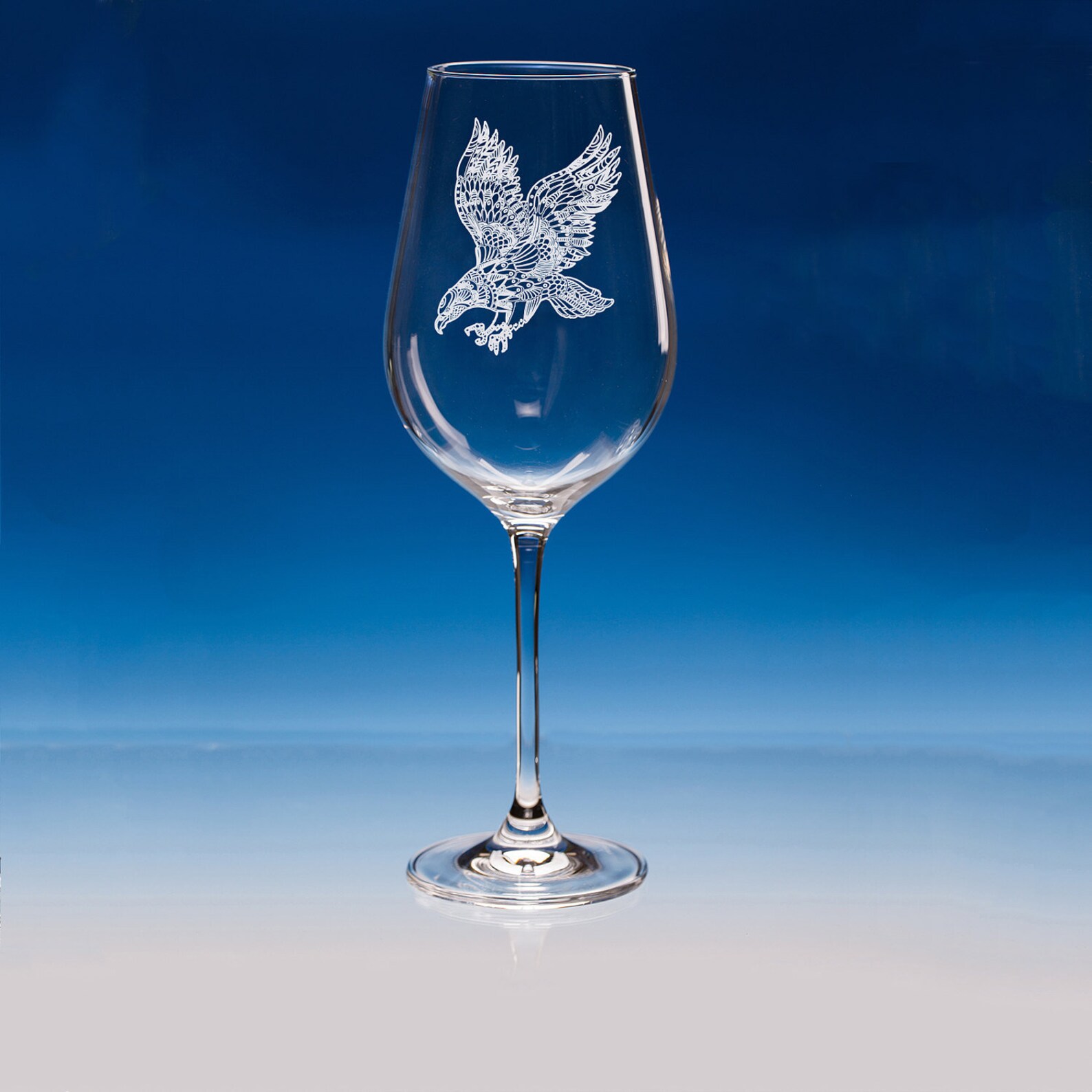 Eagle Wine Glass Eagle Personalised Gift Engraved Eagle Etsy UK