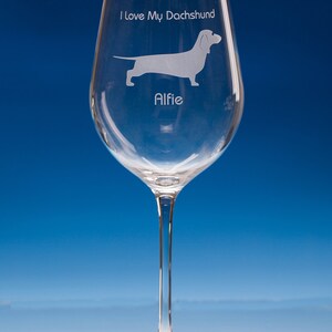 Dachshund Wine or Whiskey Glass Gift, Personalised Gift For Dachshund Lover, Christmas Gift for Dog Lover, Wiener Dog Gift, Dachshund Hound, image 2