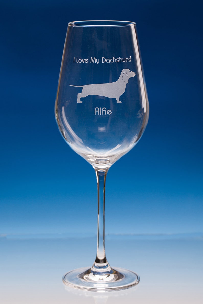 Dachshund Wine or Whiskey Glass Gift, Personalised Gift For Dachshund Lover, Christmas Gift for Dog Lover, Wiener Dog Gift, Dachshund Hound, image 2