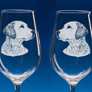 Labrador Wine Glasses, Set of 2, Labrador Retriever, Labrador Gift, Labrador Dog Lover Gift, Engraved Labrador, Gift for Dog Lovers, Dog