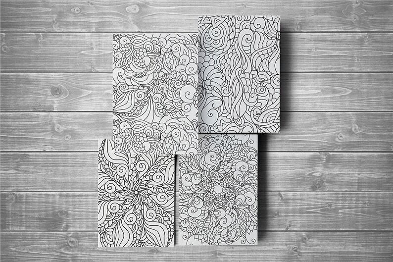 Zen Kleurplaat Zen Doodle Kleuren Doodle Kunst Kleurplaten Etsy