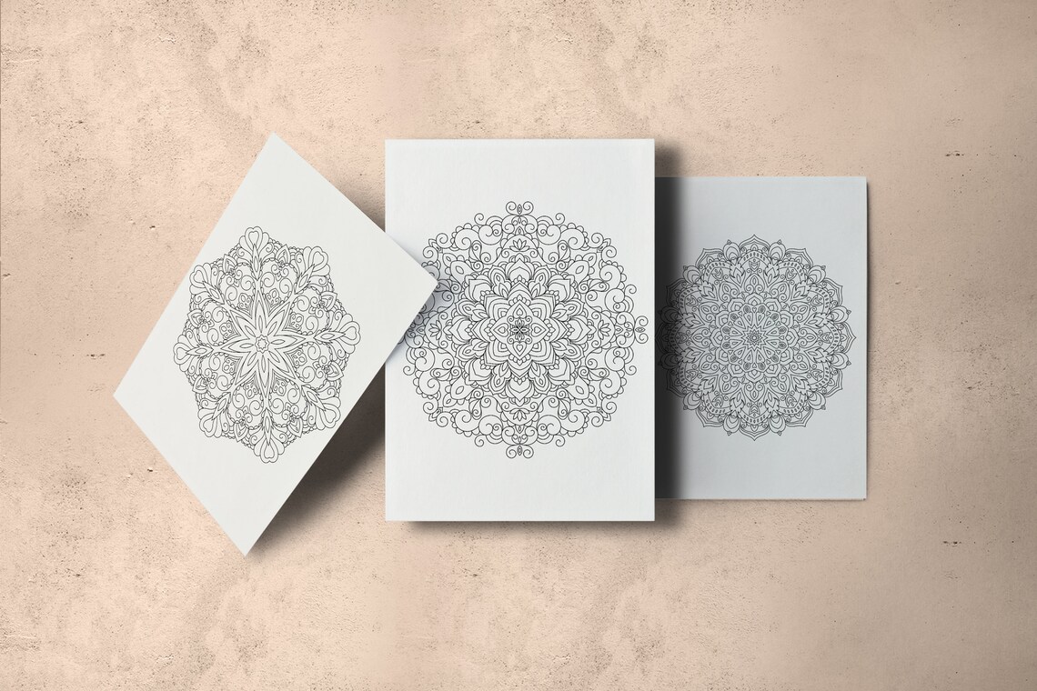 Printable Zen Coloring Page. Mandala Coloring Page. Doodle Coloring