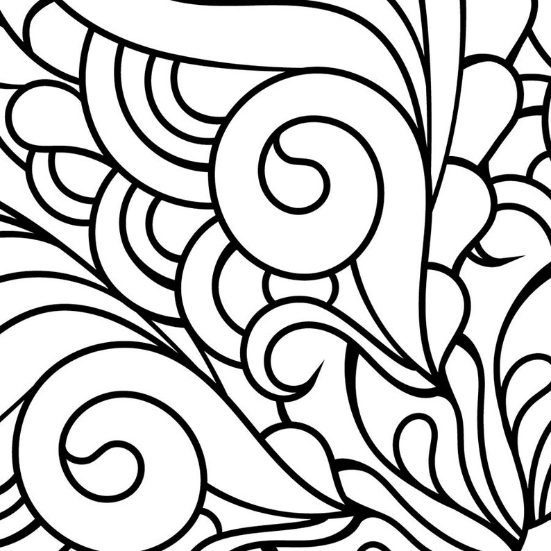 Download Zen coloring page. Zen doodle coloring. Doodle art coloring. | Etsy