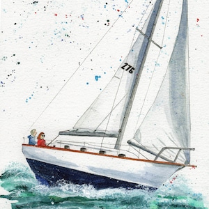Ritratto personalizzato di yacht a vela