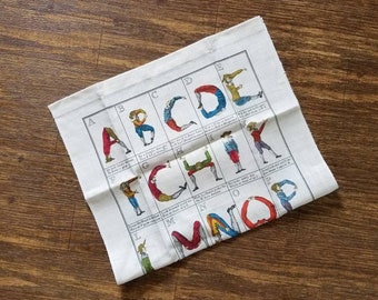 Spoonflower Tea Towel Animals Whimsical Education ABC Educational Linen Cotton Spoonflower Tea Towel Animals Whimsical Education ABC Educational Linen Cotton