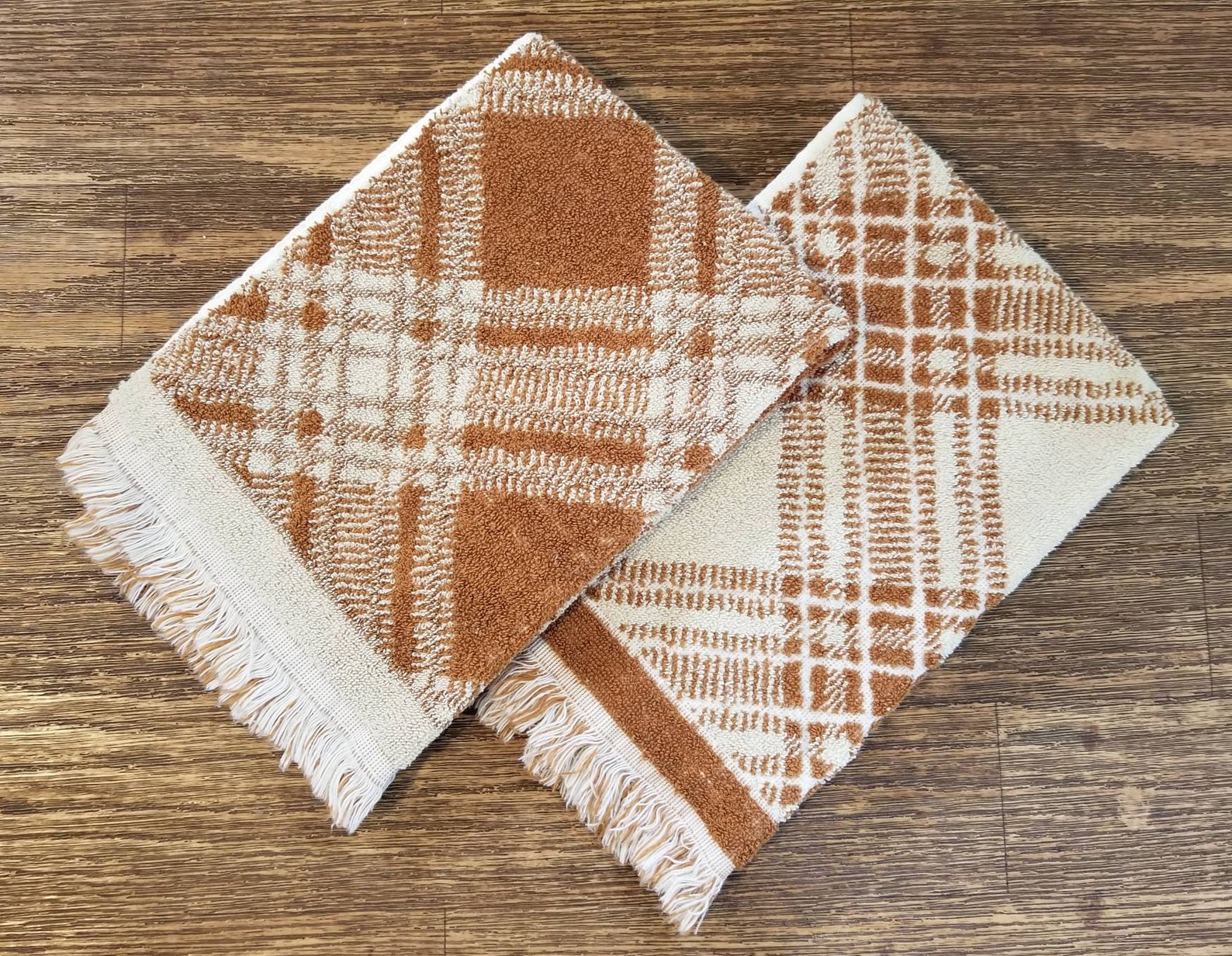 plaid hand towels