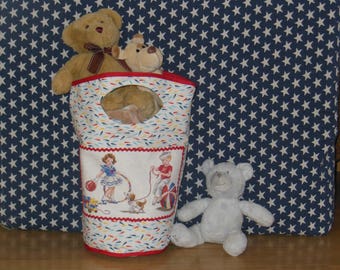 Fabric storage basket