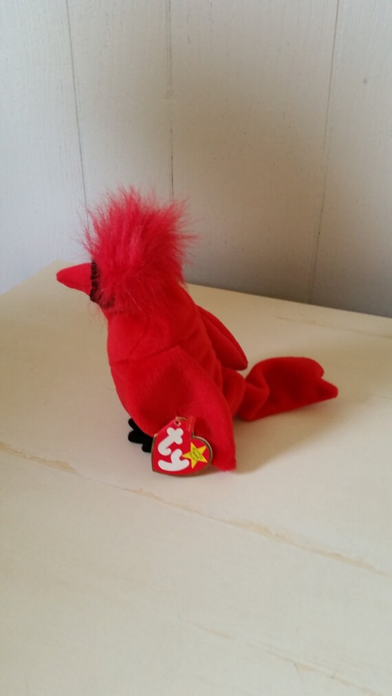 red bird beanie baby