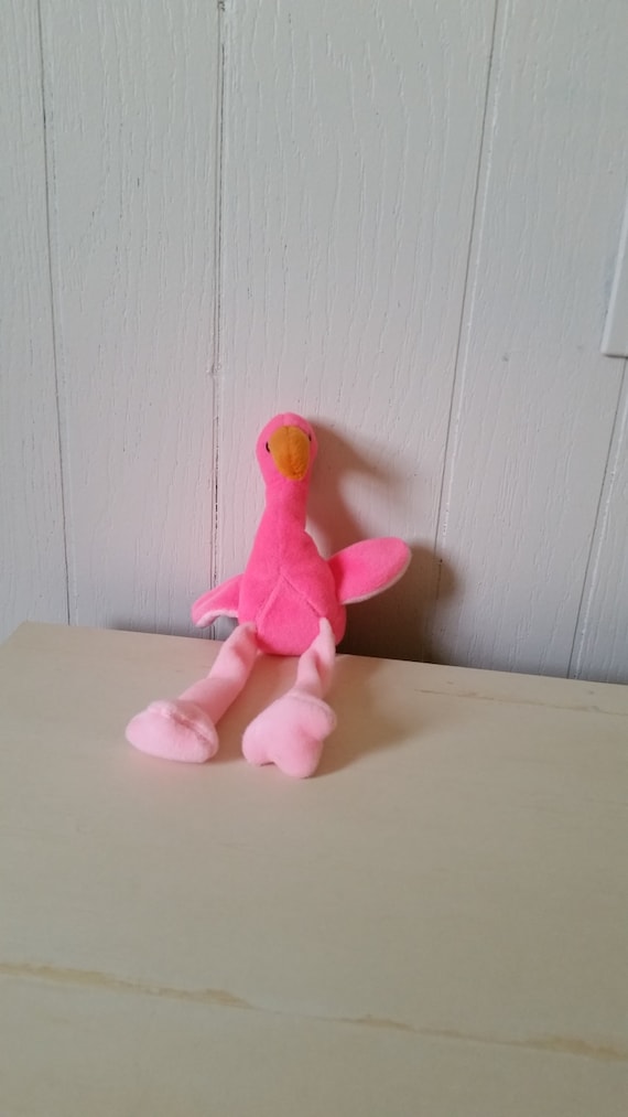 flamingo stuffed animal ty