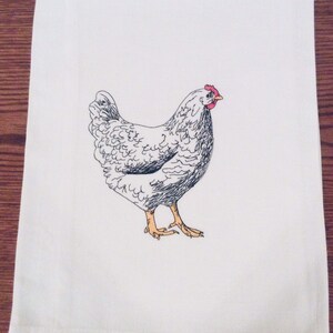 Bestickte Huhn Mehl Sack Gericht Handtuch, dekorative Geschirrtuch, Huhn Küche Dekor