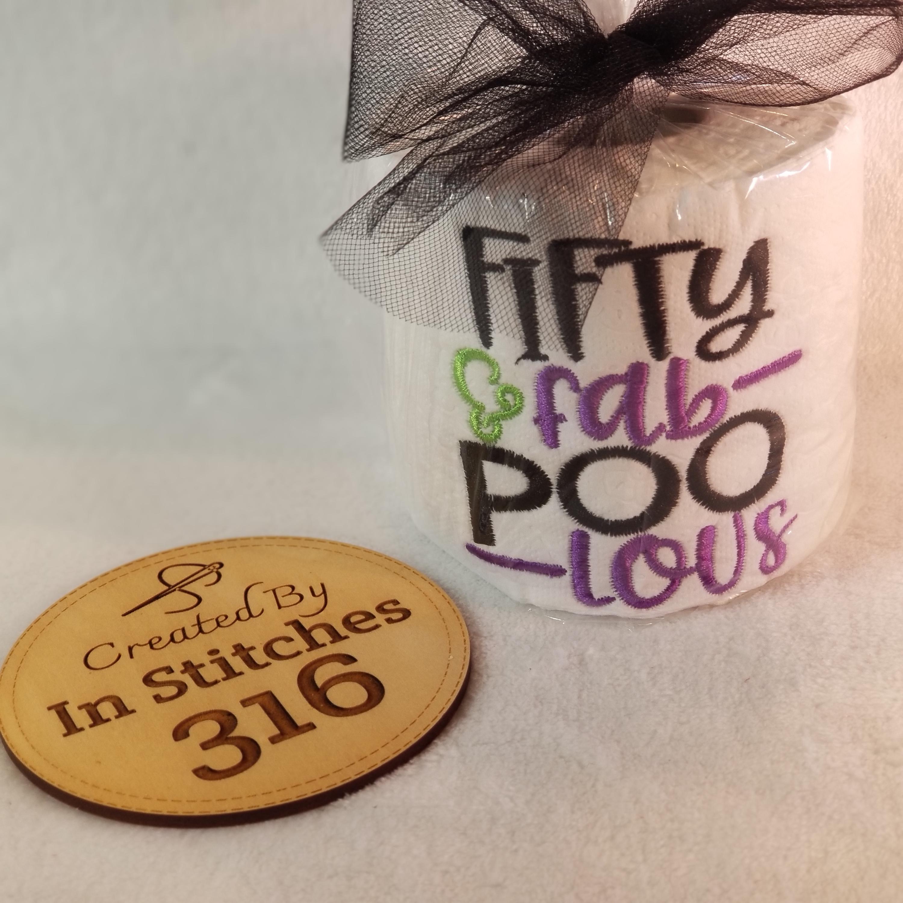 CHANCCI Funny 50th Birthday Decorations For Women Men,Gag Toilet Paper Roll 50th Birthday Gift,You're 50 Printed Loo Roll Novelty Toilet Paper Rolls